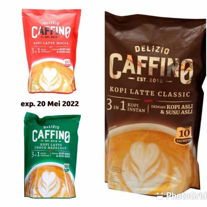 

[BISA COD] Kopi - Caffino Latte Classic - Latte Mocca - Choco Hazelnut - 20gr/10