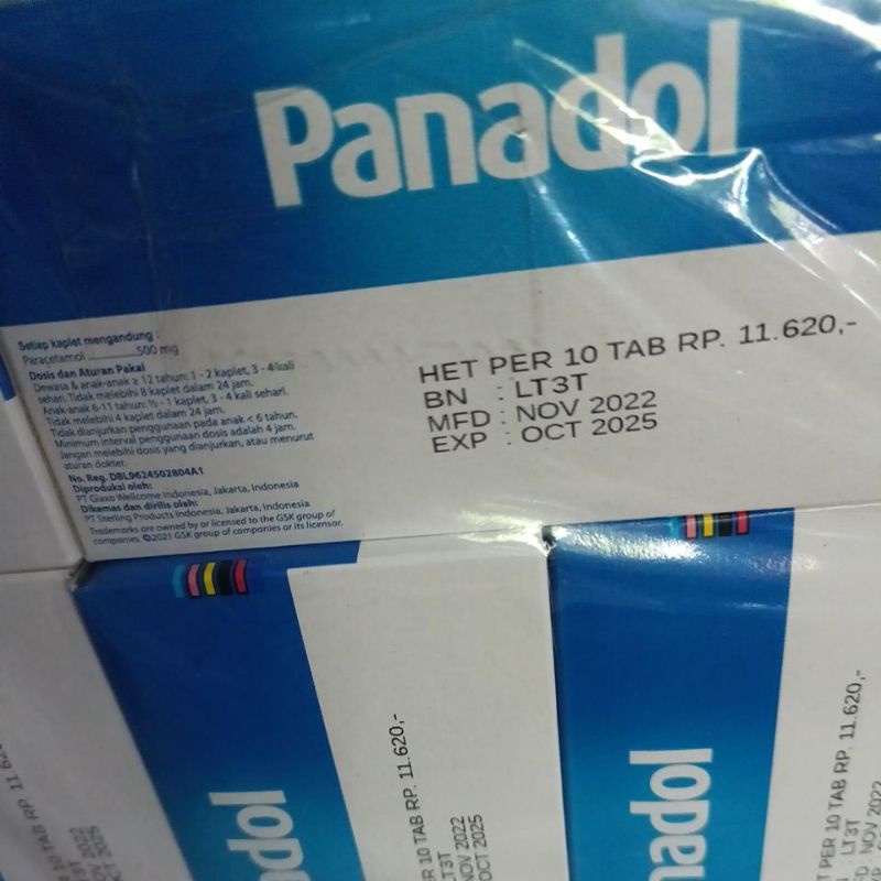 PANADOL ALL VARIAN. SATU BOX 10 STRIP