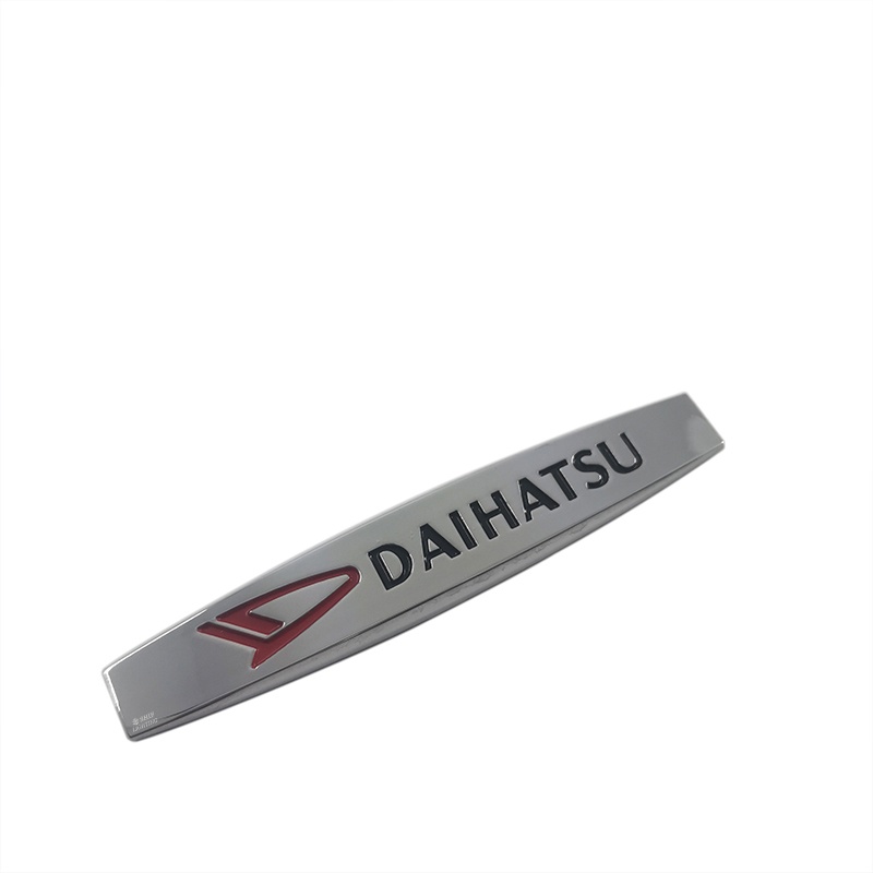 2x Metal DAIHATSU Logo Mobil Auto Side Fender Rear Decorative Emblem Badge Decal Stiker Untuk DAIHATSU