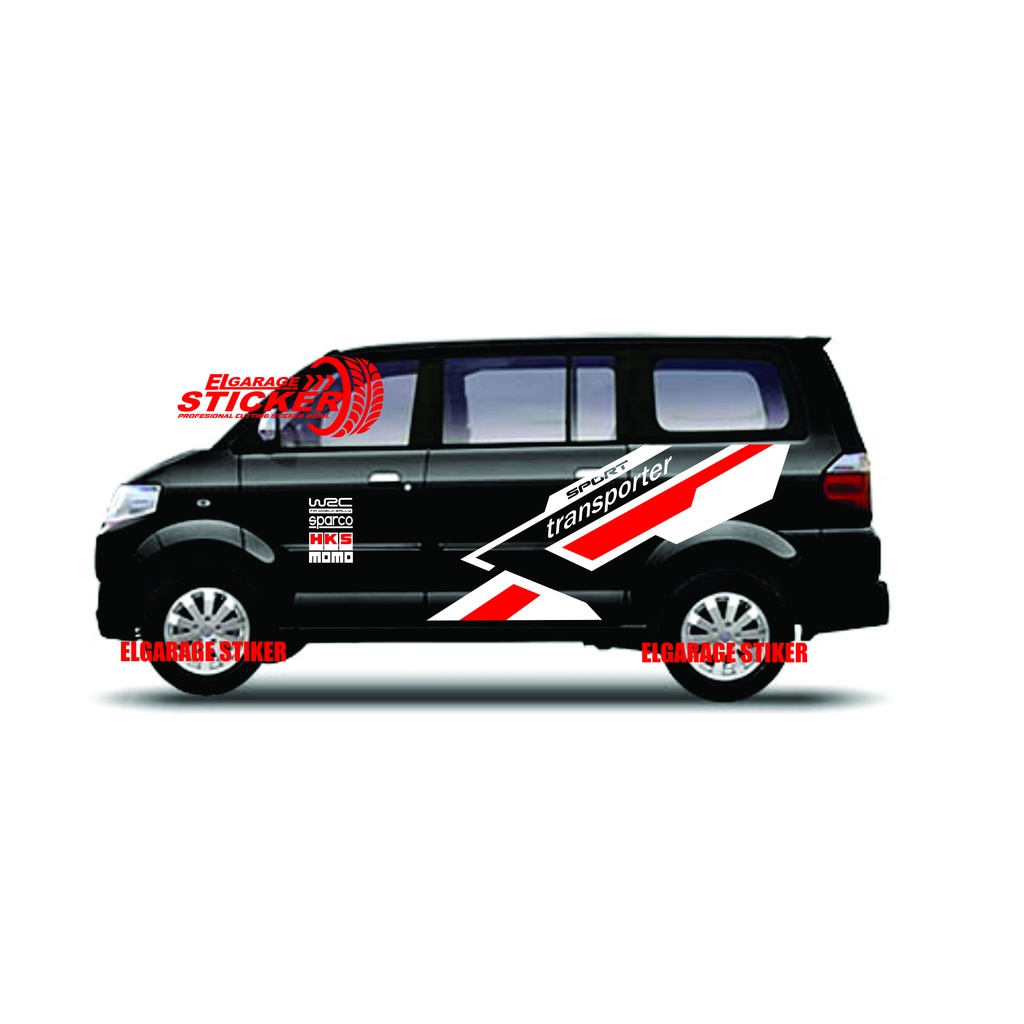 Stiker mobil apv stiker body samping mobil apv cutting stiker variasi body mobil apv granmax
