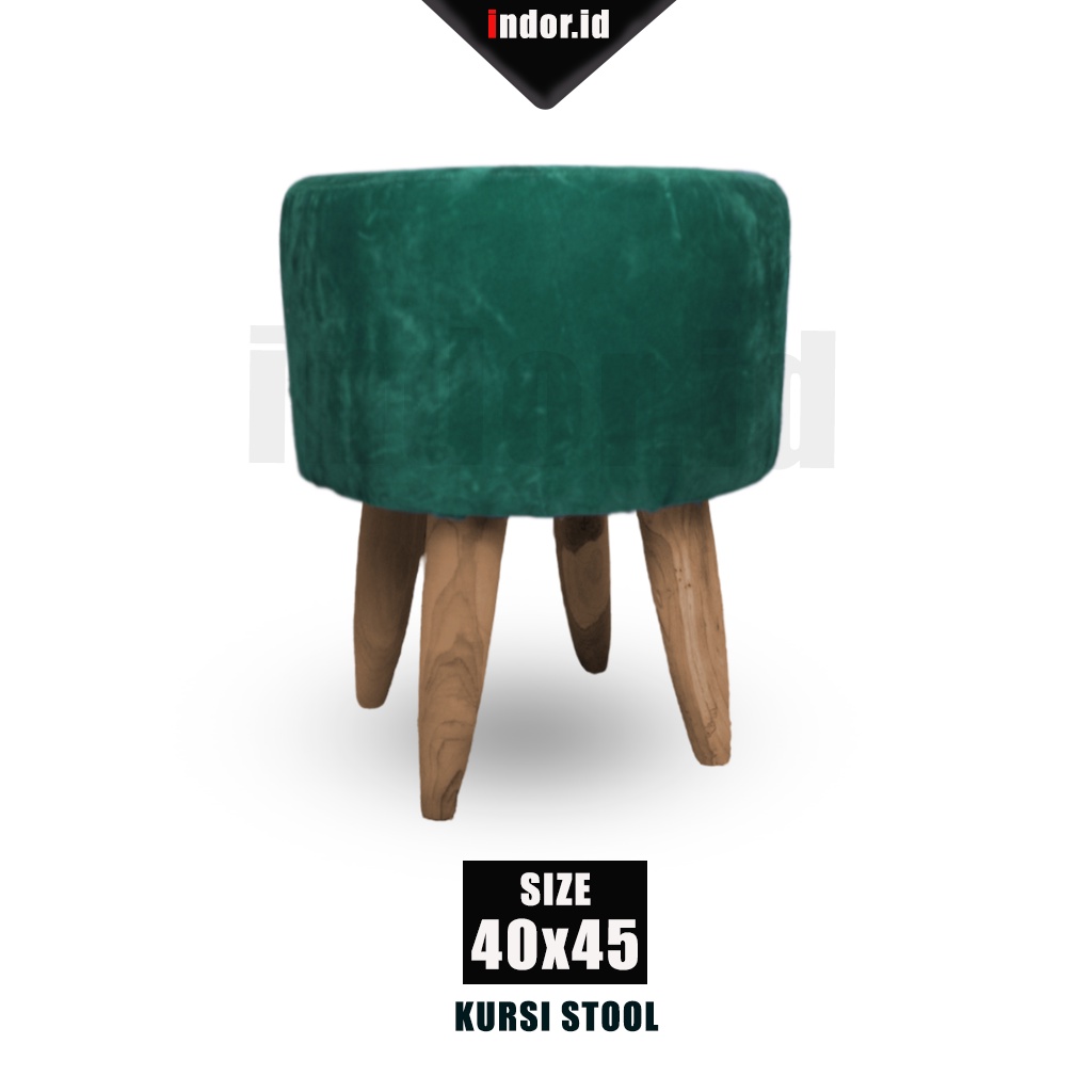 indor.id Kursi STOOL SOFA BULAT Size 40x45 Bahan KANVAS BUSA KENYAL - Sofa Stool LEBIH BESAR - Sofa Stool Bulat - Stool Murah - Sofa Bulat Minimalis