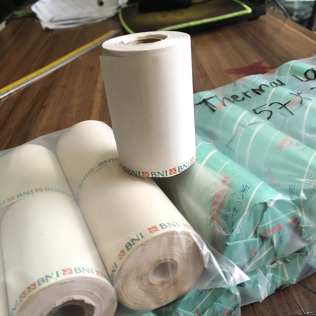 Kertas thermal struk EDC Logo BNI  57x25 / 57x37