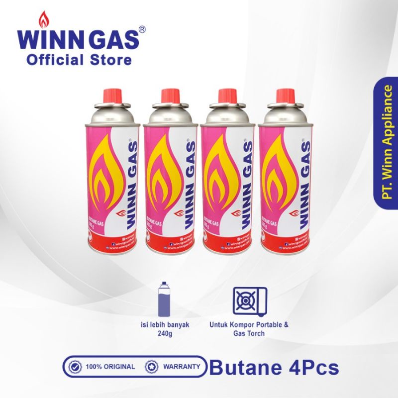 WINN GAS KALENG 235G WINN GAS TABUNG GAS KECIL KALENG BUTANE TGKPINK