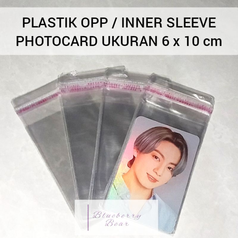 Jual PLASTIK OPP/ INNER SLEEVE PHOTOCARD SEAL UKURAN 6 x 10 cm (BACA
