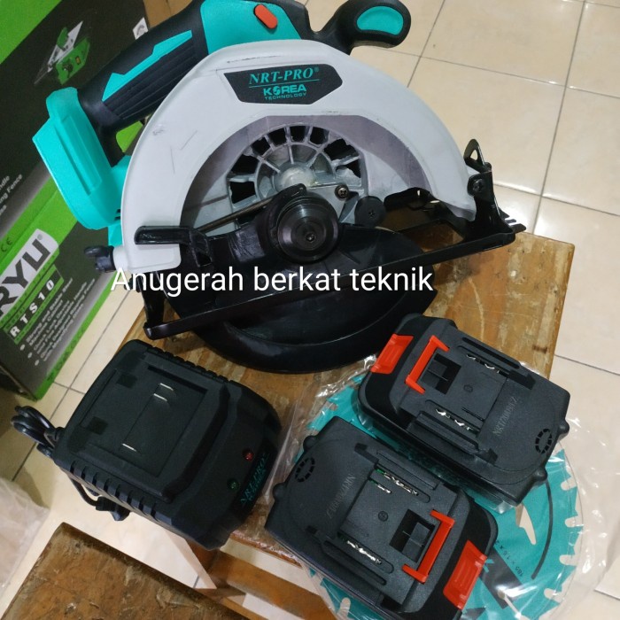 MESIN CIRCULAR SAW BATERAI CORDLESS SIRKEL GERGAJI KAYU