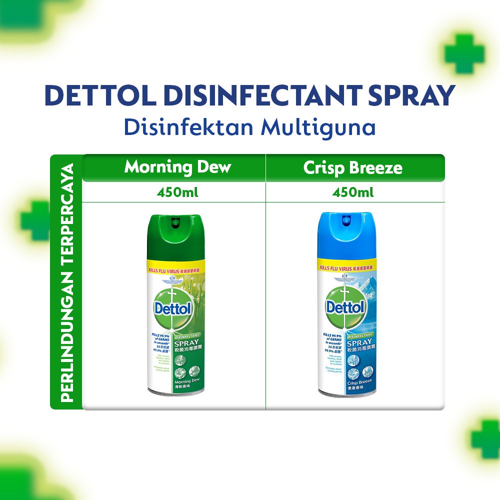 Nama - Dettol Disinfectant Spray Morning Dew - Spray Crisp Breeze 225/ 450 ml