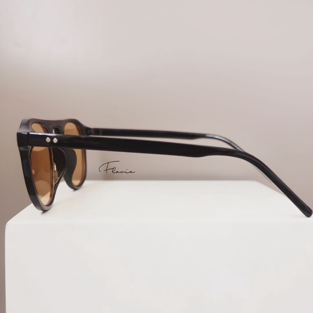 Flavia Eyewear - Kacamata Zekke Unisex Acetat (custom minus, photochromic, blueray, bluechromic dan photobrown)