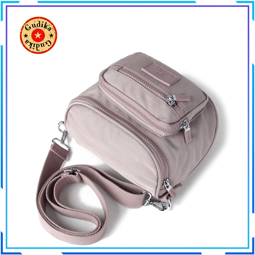 GUDIKA 5132 - Tas Wanita Selempang Bahu Bag Fashion Cewek Perempuan Bahan Nylon Fabric Waterproof Anti Air Original Terbaru Kekinian Import Korea