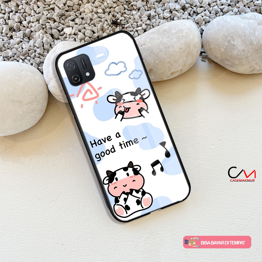 Case Motif Sapi Oppo A16e A16k [W97] - Casing Hardcase 2d - Soft Case Tpu - Bumper - Kesing - Siliko
