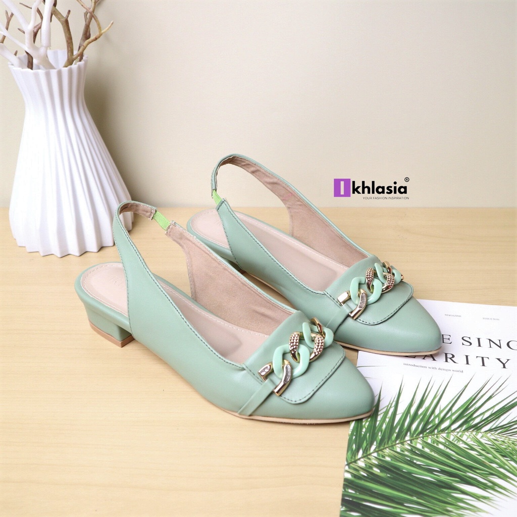 Sepatu Wanita Heels Robin Rantai 3cm HT27