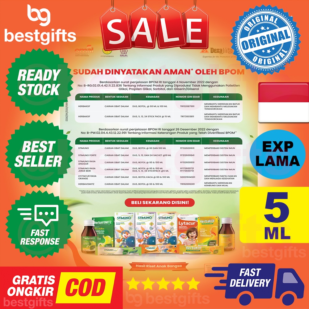 STIMUNO JERUK BERI MEMPERBAIKI SISTEM IMUN ANAK STICK PACK 1 BOX ISI 5 STICK 5 ML