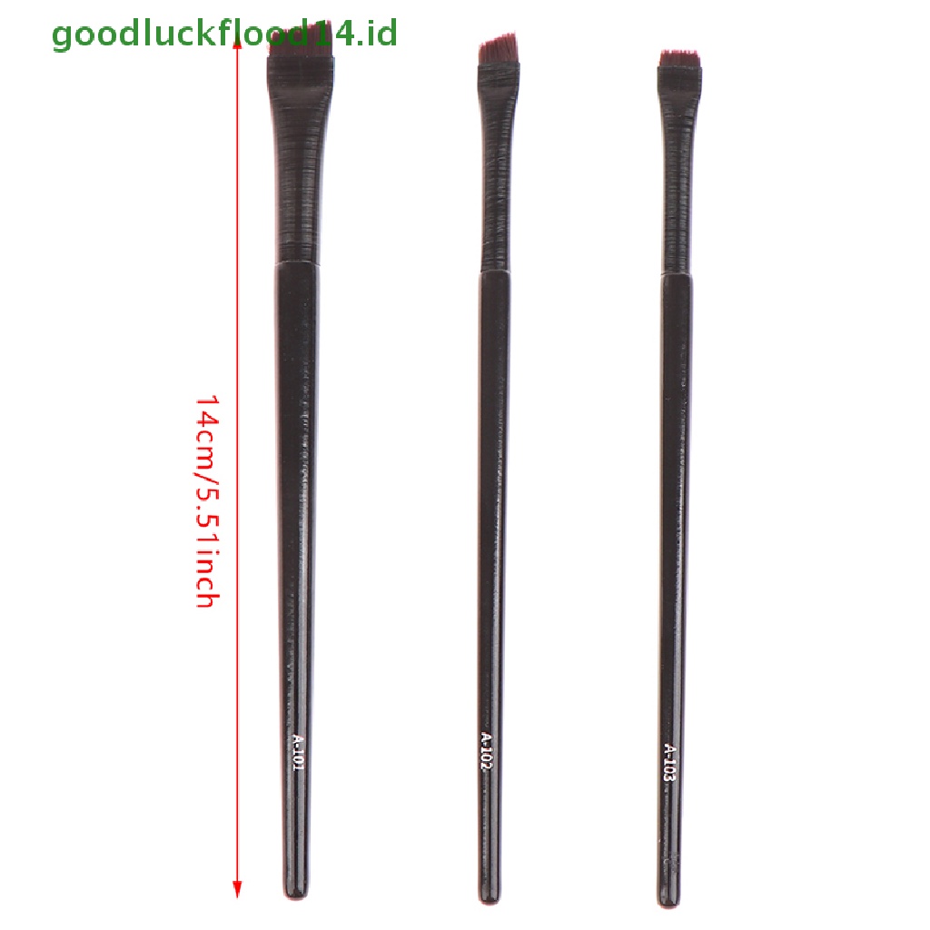 [GOOGFOUR] 3pcs Brow Contour Brush Face Concealer Alis Eyeliner Blush Makeup Tools [TOP]