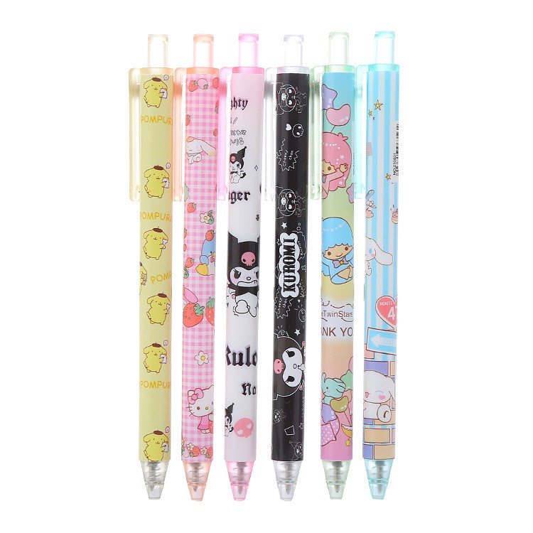 6 pcs Pena Pen Pulpen Gel Cetek Cetekan Set OSM-ST0108