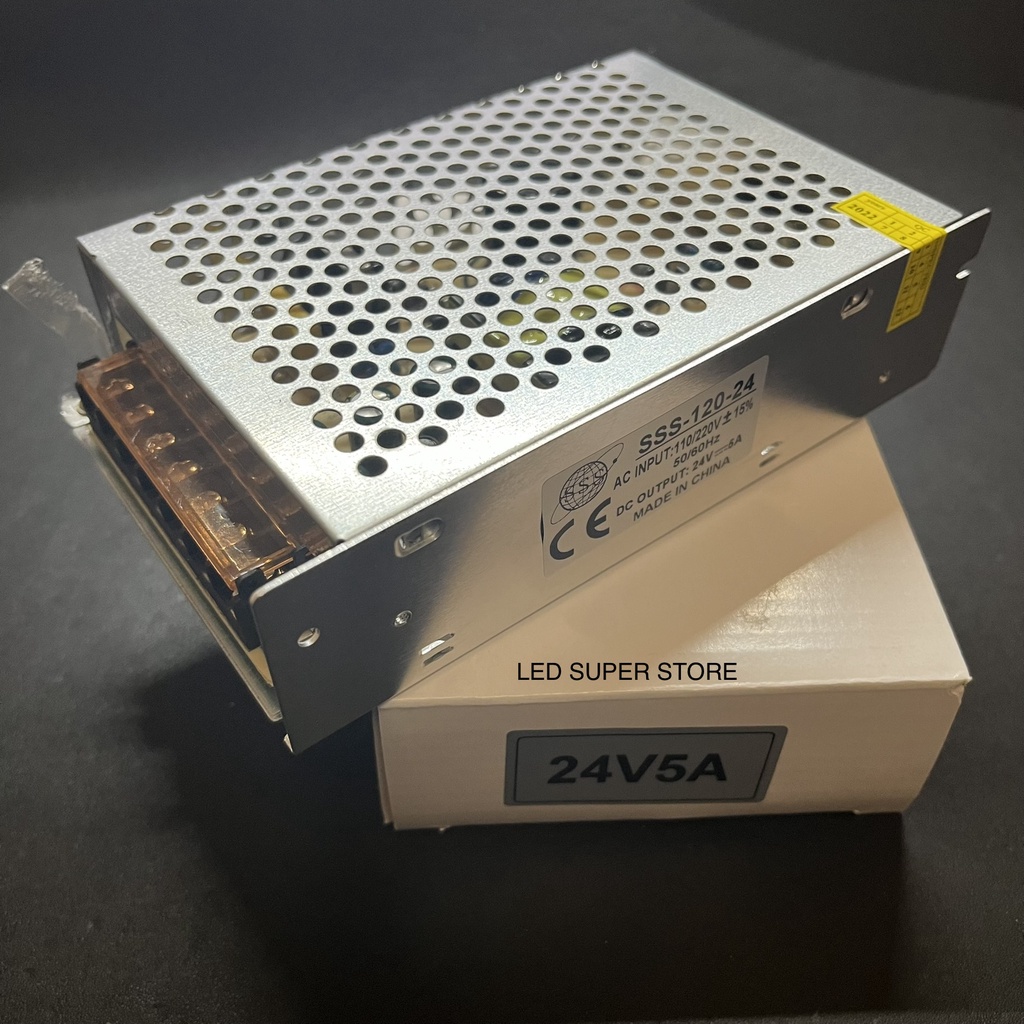 Power Supply Switching 24V 5A  Besi Rongga (Kecil)