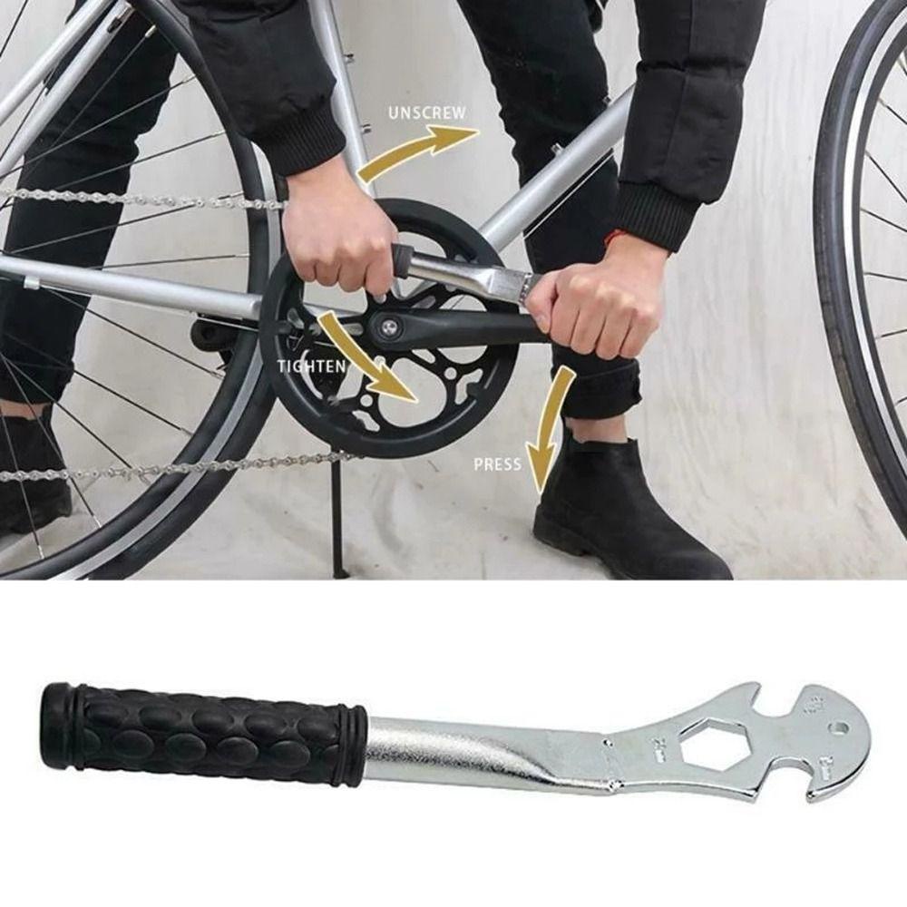 AUGUSTINA Kunci Pedal Sepeda Aksesoris Sepeda Gagang Panjang 15/24mm Pasang Spanner