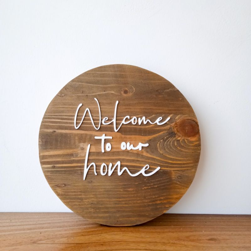 hiasan dinding welcome akrilik hiasan dinding dekorasi dinding kayu akrilik dekorasi akrilik timbul