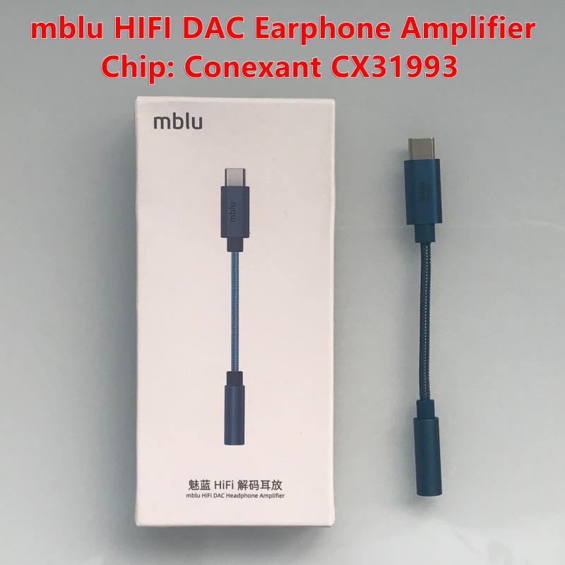 Meizu mblu HiFi DAC Earphone Amplifier Tipe-C Ke 3.5mm audio adapter CX31993 Chip 600ou PCM 32bit/384k Untuk Xiaomi