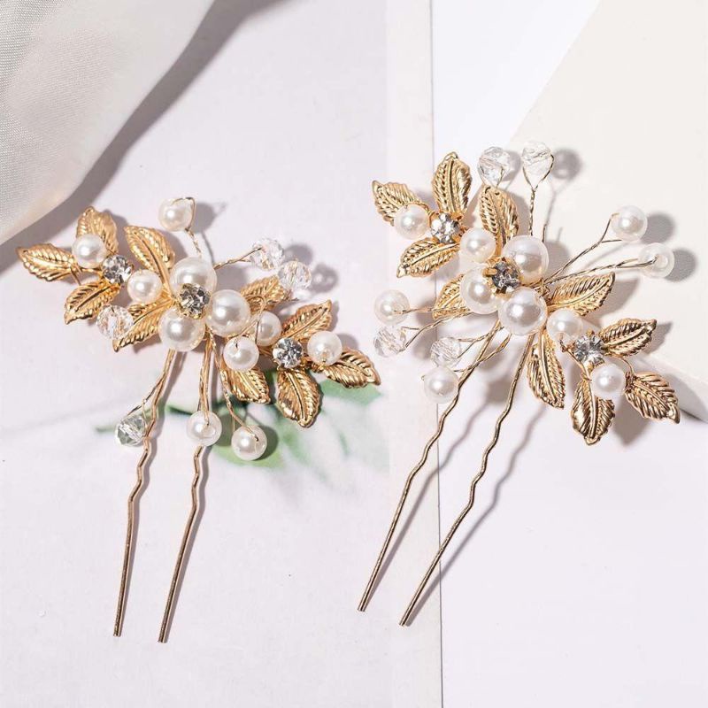 Anggun Hairpin - Tusuk Konde Aksesoris Sanggul Rambut Warna Silver &amp; Gold