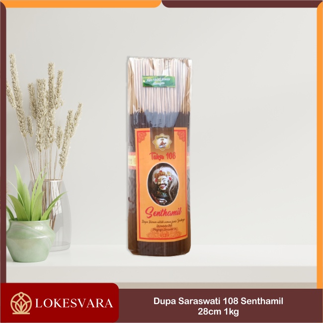 Dupa Hio Wangi Harum SARASWATI Taksu 108 Sai Flora &amp; Senthamil 1kg 28cm