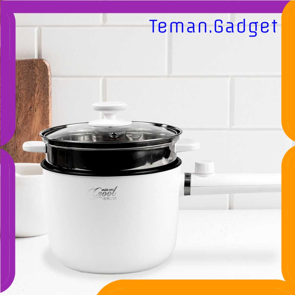 TG - DPR Ceool Panci Listrik Pot Electric Cooker 1.5L with Steamer - AJL-10B-1