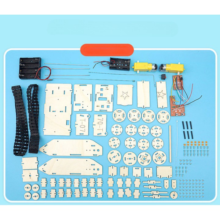 Mainan Anak Tank Remote Remot Control Rakitan DIY Assembly