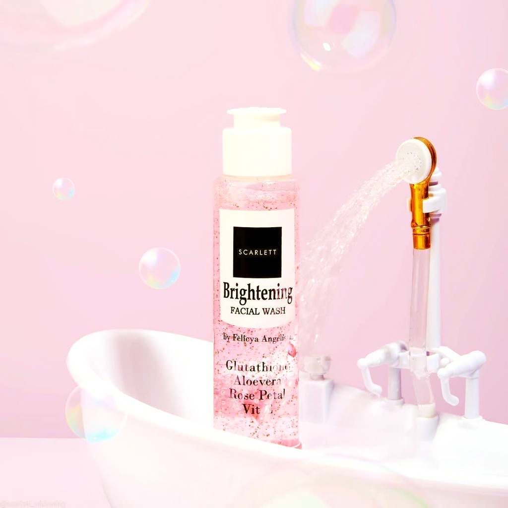 SCARLETT WHITENING FACIAL WASH ORIGINAL PEMUTIH WAJAH SCARLET WHITENING PEMBERSIH PENCERAH WAJAH