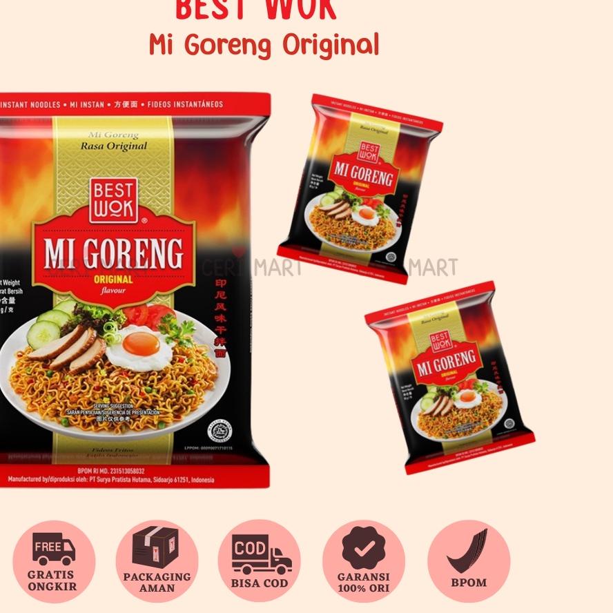 

7.7 Flash Sale Best Wok Mi Mie Goreng 1 DUS 20 pcs Bisa Mix Original Hot & Spicy Blackpepper Black Pepper Seafood Instant Noodle 85gr BestWok KKV Indomie