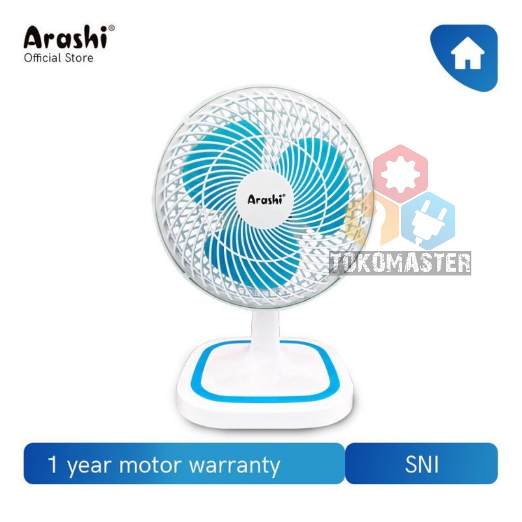 Arashi Kipas Angin Meja Mini 10&quot; 8 inch - AR 138 General Deskfan Desk fan 8&quot; 10 inchi