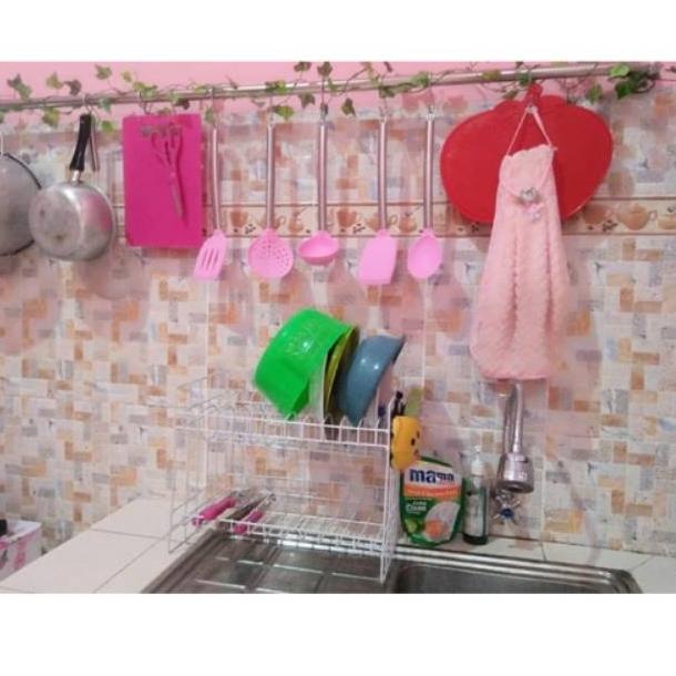 (Seri-L91R✔) Pipa Steinless Gantungan panci / mug / fintorp ikea amanah