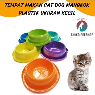 Tempat Makan Single Puppy Mangkok Plastik | mangkok mini puppy