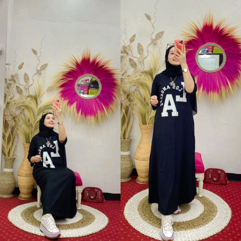 GAMIS WANITA BY NABIL KAOS KEKINIAN LA TERBARU TRENDY