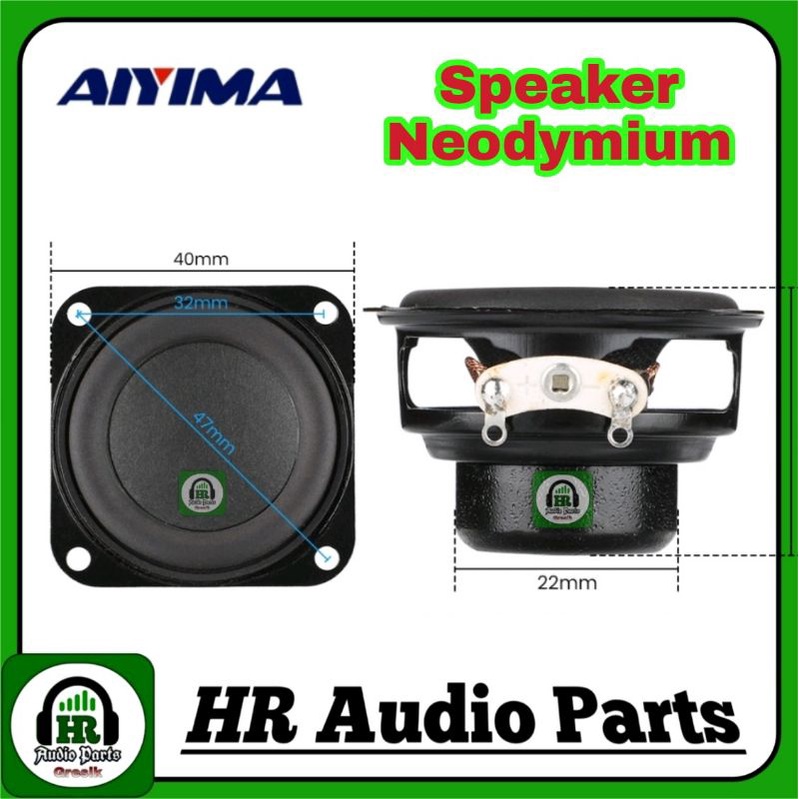 Speaker Mini Neodymium 3W 4R 1.5&quot; Full-Range Audio Amplifier 3Watt 4Ohm 40mm 4Cm for Speaker Portabel