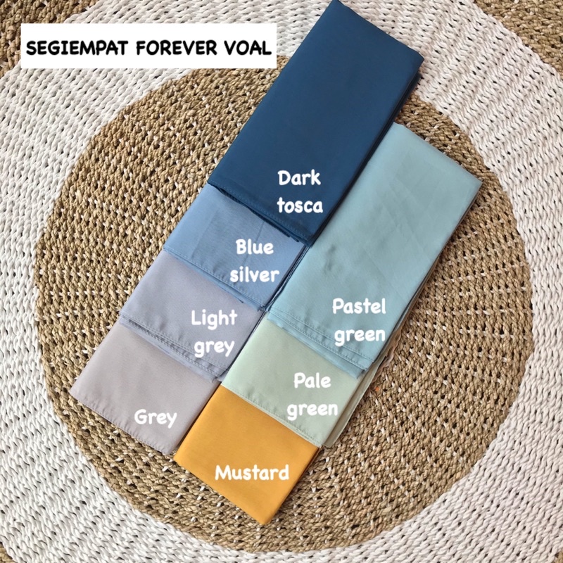 SEGIEMPAT PARIS PREMIUM AZARA / FOREVER VOAL WARNA JAHIT TEPI / BASIC VOAL MURAH