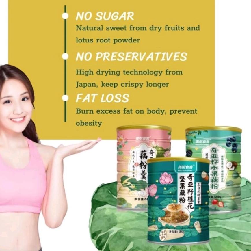 

Jangan Ragu Order ⋆ JAPANESE CHIA SEED CEREAL MEIZOU JAPANESE CHIA SEED CEREAL Mix Diet Sereal Sarapan Instan Diet Nutrisi Kacang Buah Oatmeal 500g MEIZOU''