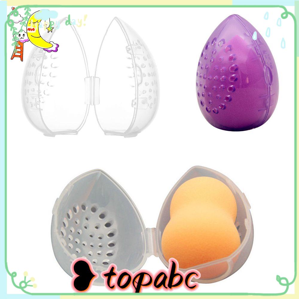 Top Powder Puff Drying Holder Plastik Mudah Dibawa Anti Jamur Makeup Aksesoris Beauty Pad Display Tempat Penyimpanan