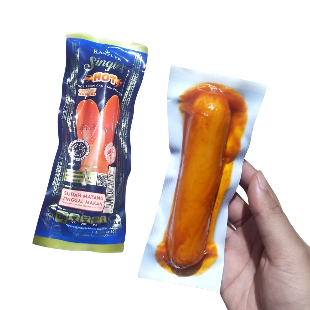 

Sosis Singles Original / HOT Kanzler 60gr Sausages Makanan Cemilan