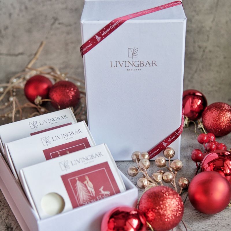 

Gift BOX OF THREE - Christmas Edition Hampers Parsel Natal 2022 by Livingbar Handmade