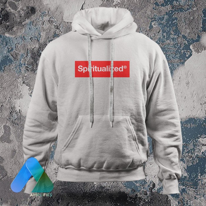 Hoodie Sweater Band SPIRITUALIZED - RED LOGO