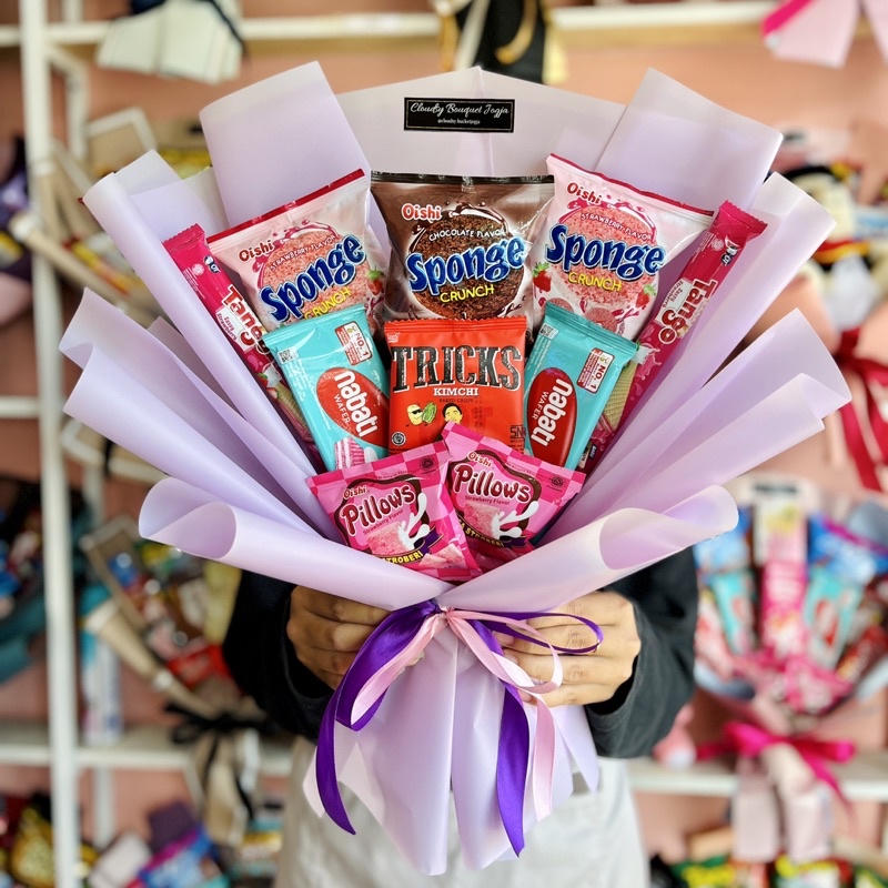 BUCKET SNACK MURAH / BUCKET HADIAH / BUKET WISUDA / BUCKET JOGJA / BUCKET COKLAT / BUKET MURAH JOGJA
