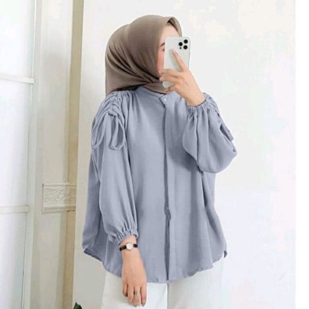 grosir_solo || GAVI BLOUSE LENGAN SERUT / BLOUSE SERUT AIRFLOW / BLOUSE TALI SERUT
