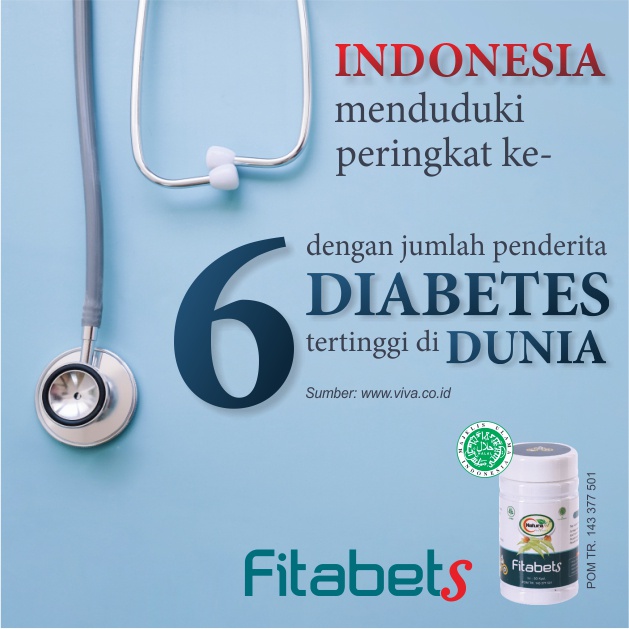 Obat Diabetes FITABETS 100% original asli herbal atasi kencing manis diabetes terbaik BPOM