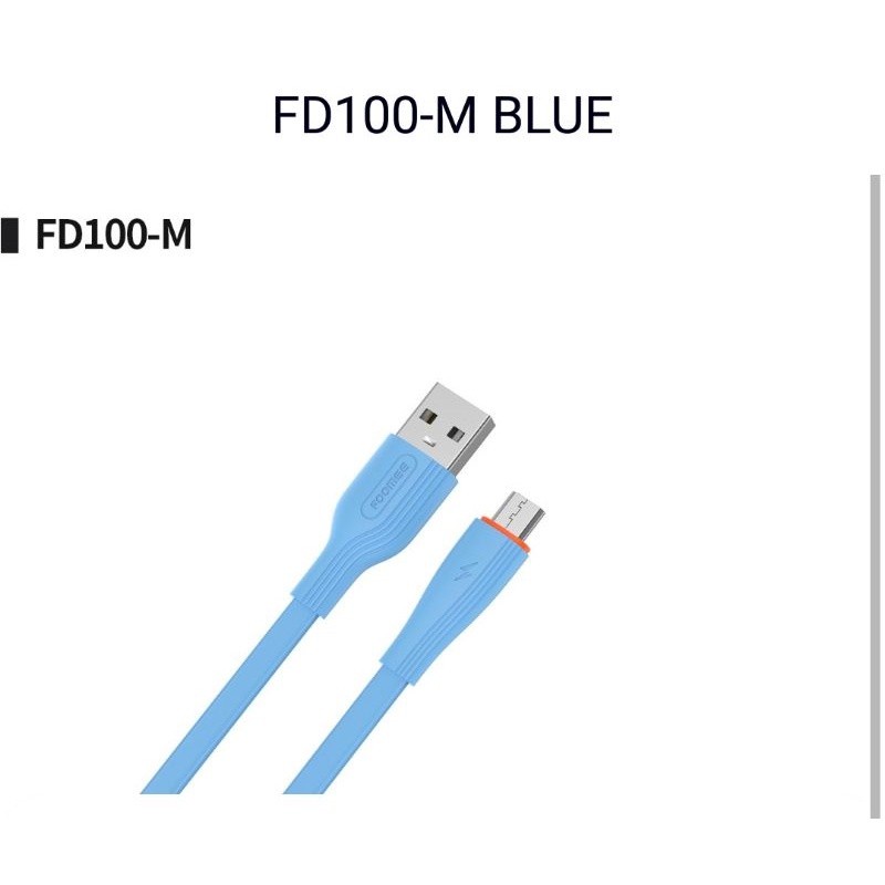 Trend-Kabel Micro USB Foomee FD100-M Cable Fast Charging 2.4A Tranfer Data