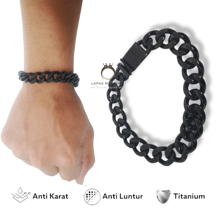 [Bayar di Tempat] GELANG PRIA TITANIUM SUPER KEREN