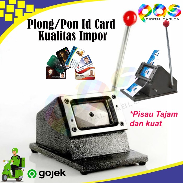 

MESIN PEMOTONG PVC ID CARD / PLONG KARTU ID CARD KUALITAS IMPOR