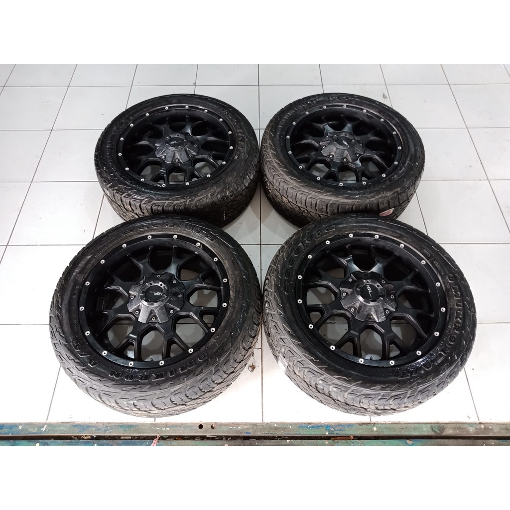 VELG MOBIL SECOND PIRU HSR RING 20 LEBAR 9 PCD 6X139,7 + BAN ACCELERA OMIKRON A/T 285 50 R20