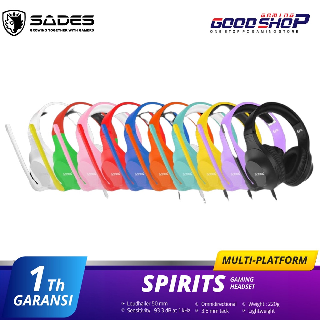 Sades Spirits Multiplatform Gaming Headset - Tosca