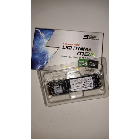 Midasforce Lightning Max 256 GB NVMe PCIe Gen3 x4 M.2 SSD