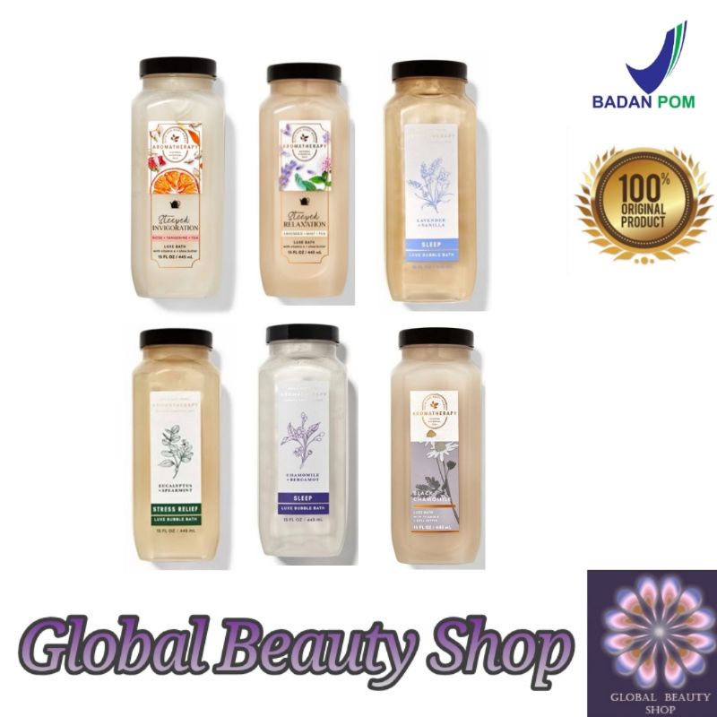 Luxury Bath Eucalyptus Spearmint - Chamomile Bergamot - Lavender Vanilla [BUBBLE BATH]