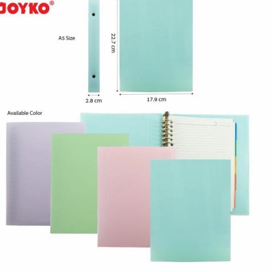 

Super Laris Binder A5 Joyko Warna Pastel A5-MHPT-M516 10 Lembar