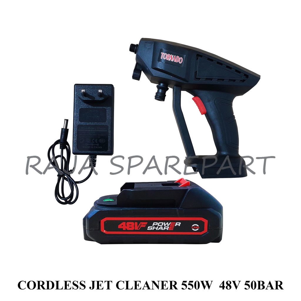 CORDLESS JET CLEANER 550W  48V 50BAR